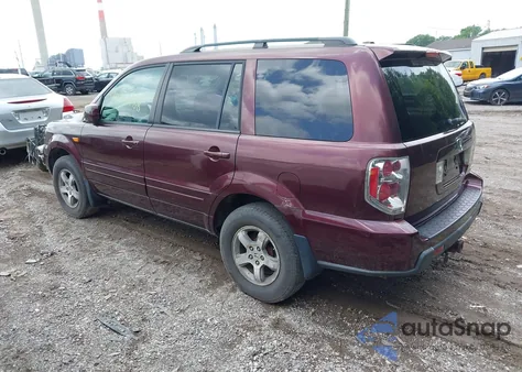 2007 Honda Pilot Ex-L из США, поврежденный, VIN 2HKYF18657H532289
